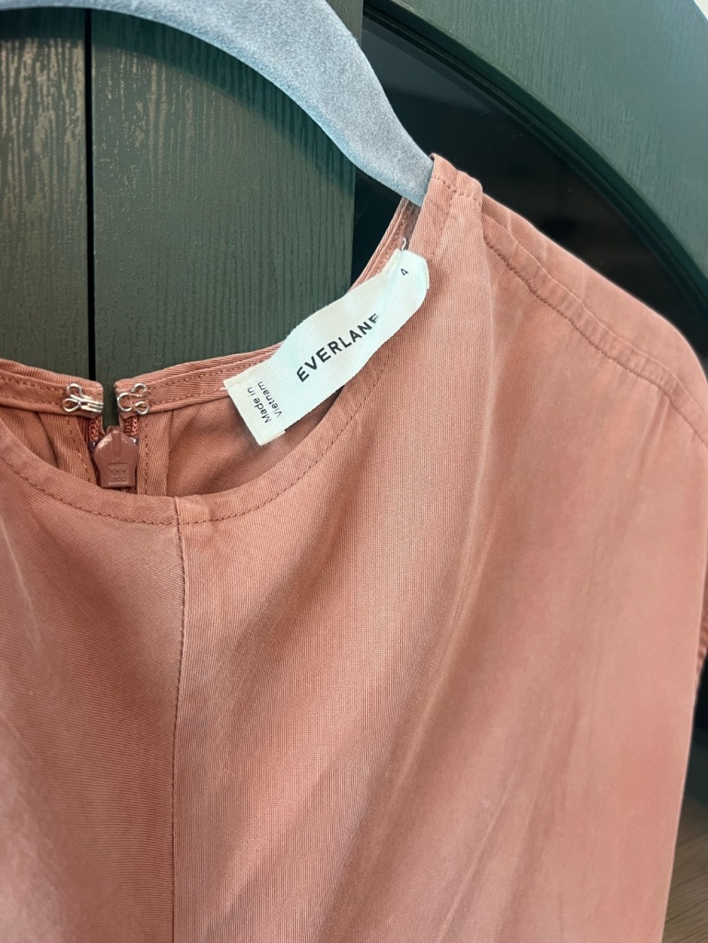 Everlane Brown Cap-Sleeve Maxi Dress - Picture 2 of 6